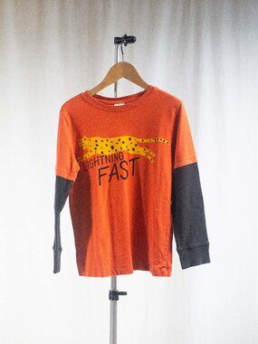 Hanna Andersson Lightning Fast Sueded Jersey Double Sleeve Tee